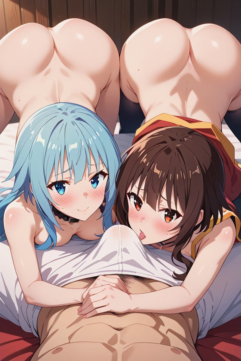 Konosuba, 25+, Harem Hentai AI Porn
