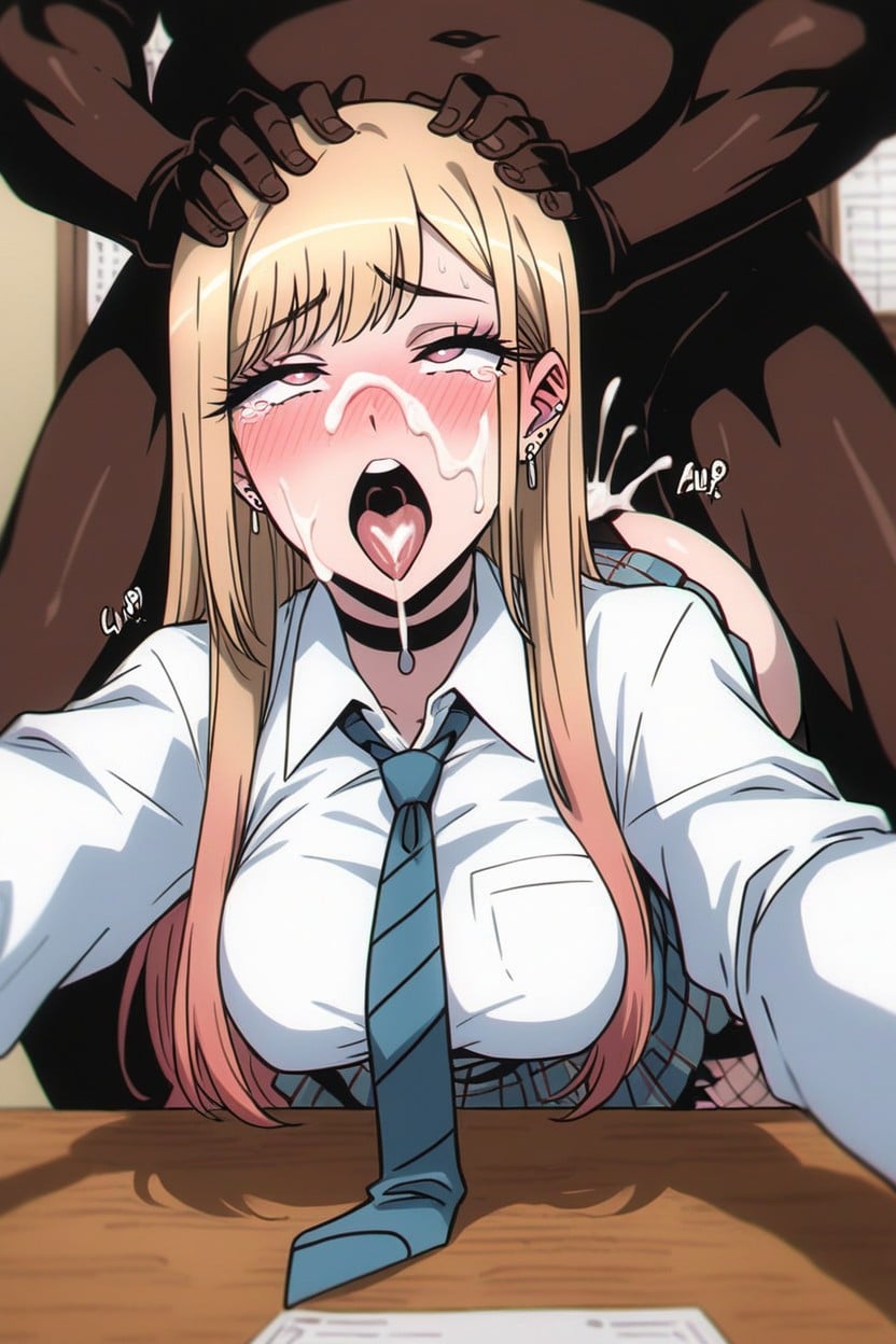 Head On Desk, Ugly Fat Old Man, Interracial Hentai AI Porn