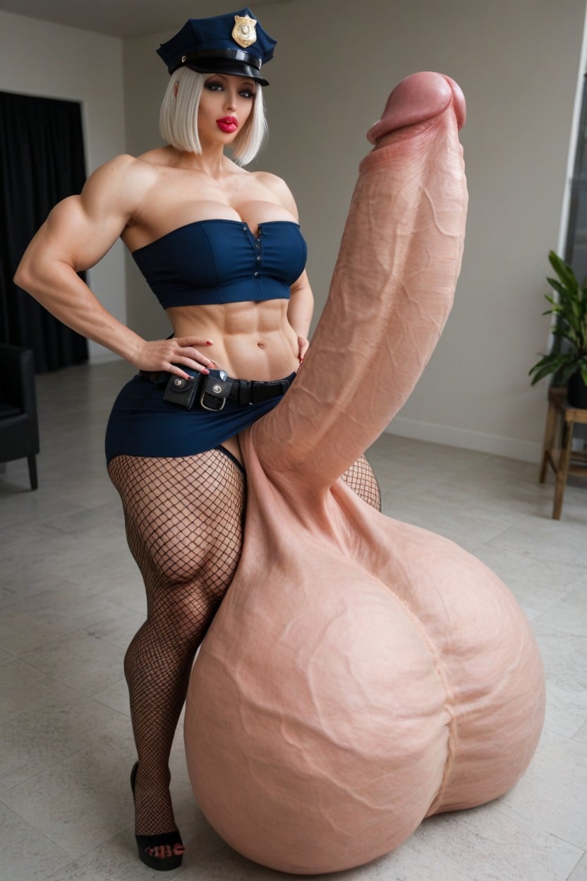 Gigantic Penis, Most Exaggerated Biggest Penis, Amerikanerin Transfrau KI-Porno