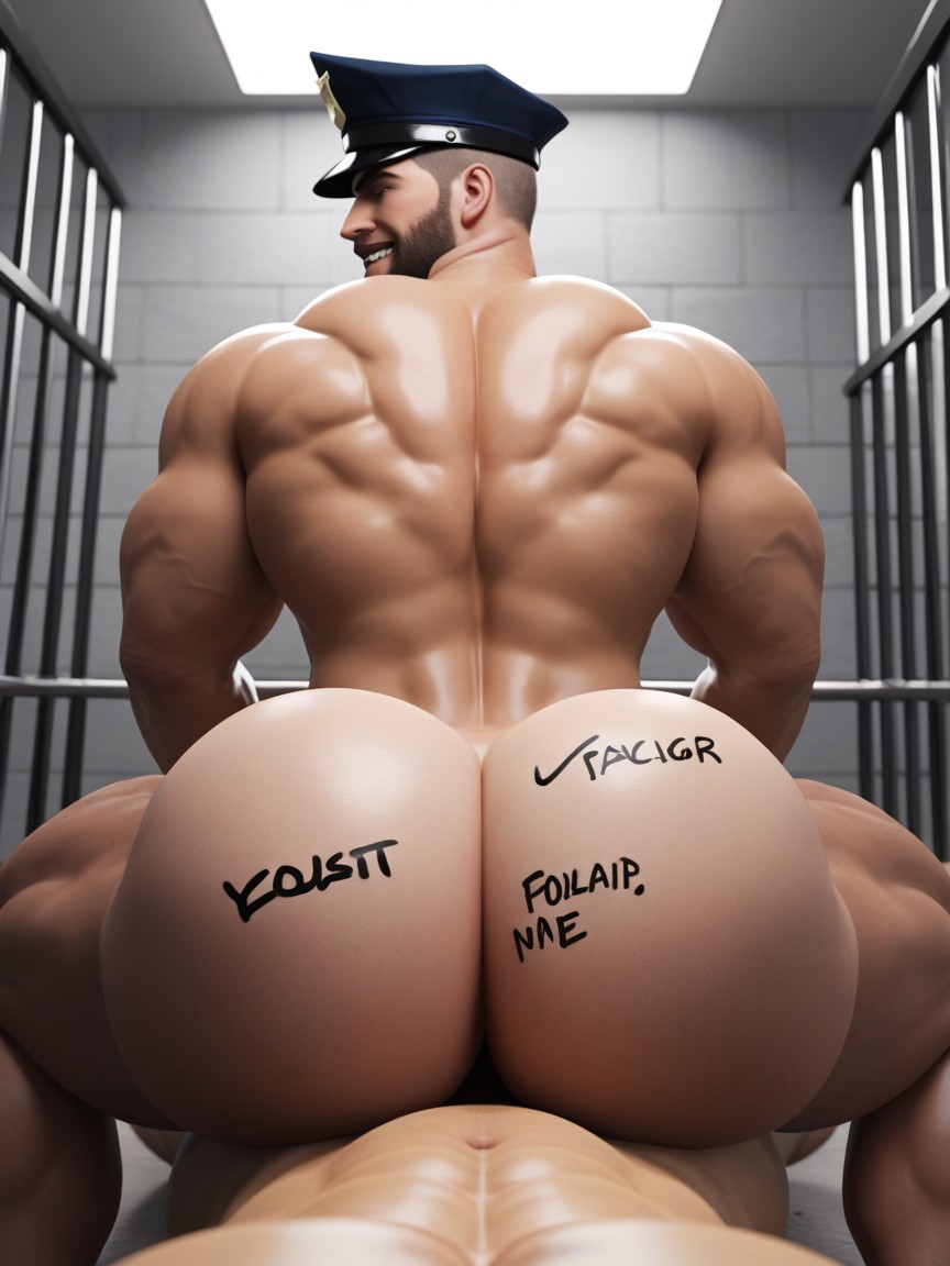 Bottom Wearing Police Uniform, 20+, Hole Kills Tops With Deadly Milking Techniques AI Gay Porn