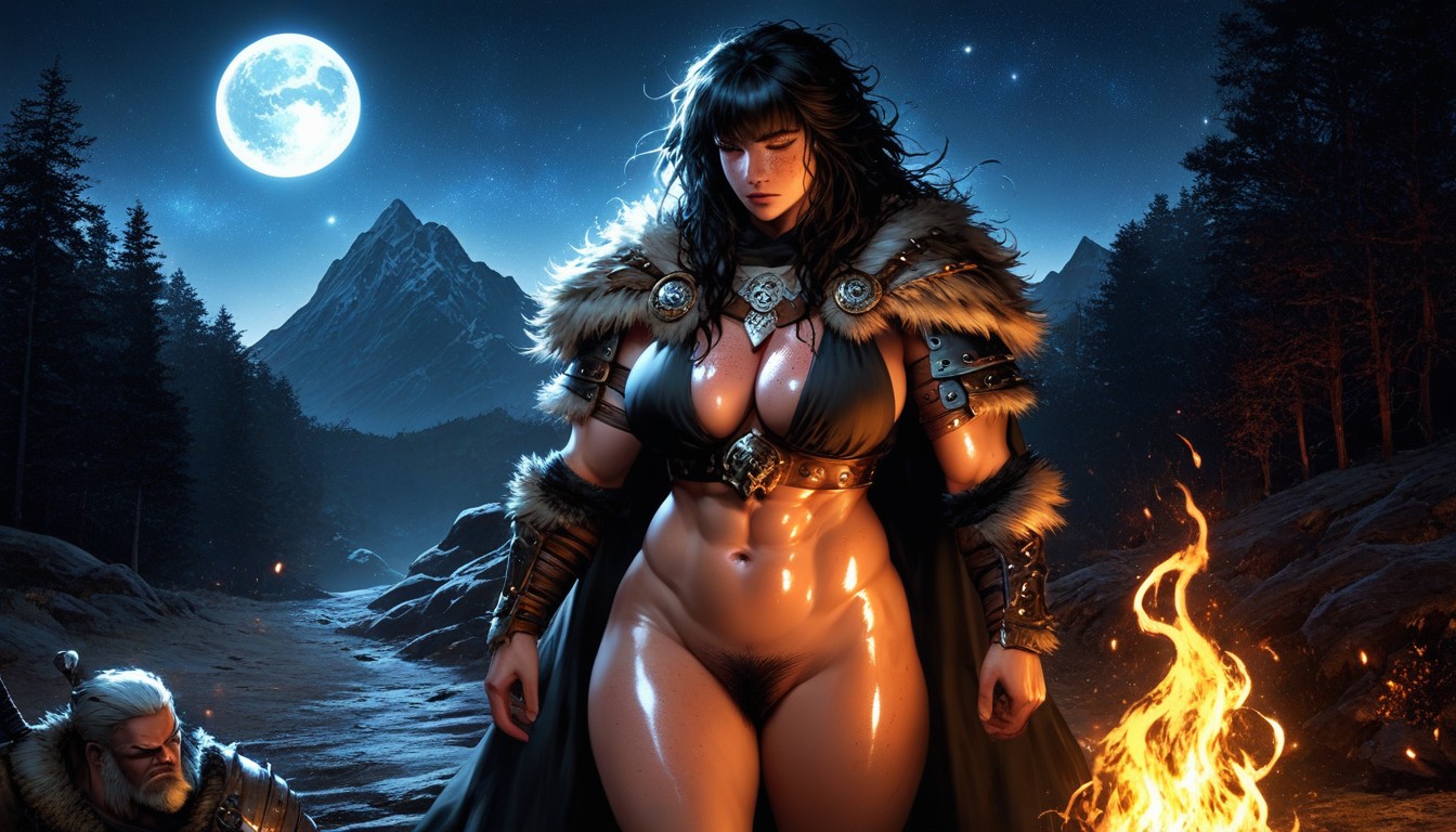 F/ Aperture, Viking Armor, Toned Thighs Hentai AI Porn