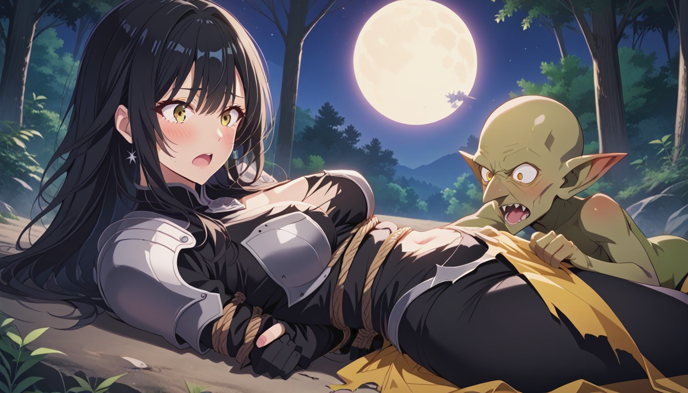 Black Hair, Bald Goblin, Male Goblin Green Skin Hentai AI Porn