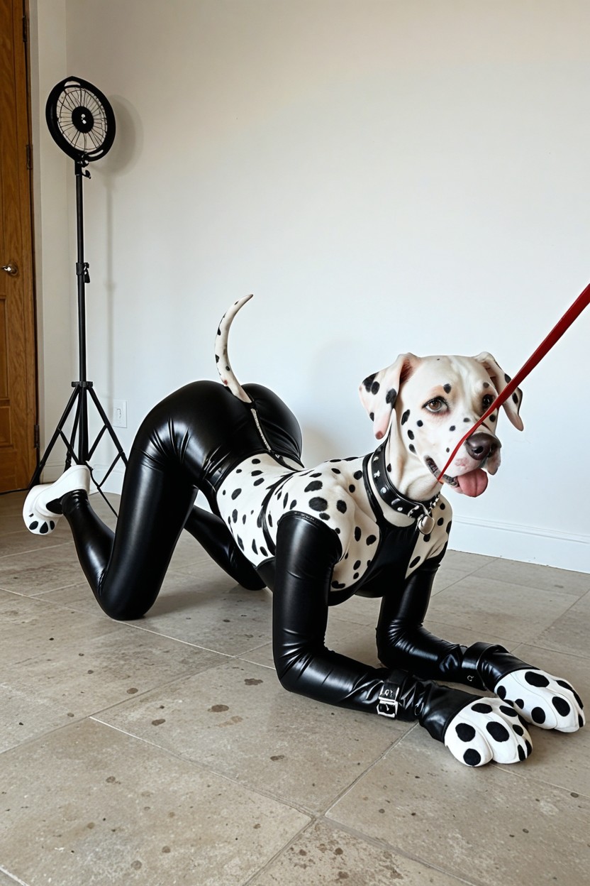 Big Round Ass, Dalmatian Puppy Ears, Horny AI Porn