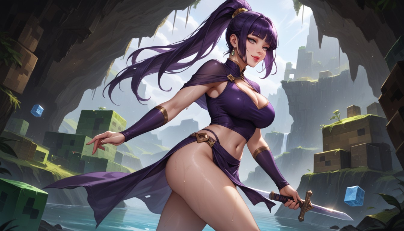 Cloth Headband, On Tiptoe, Ripped Cape Hentai AI Porn