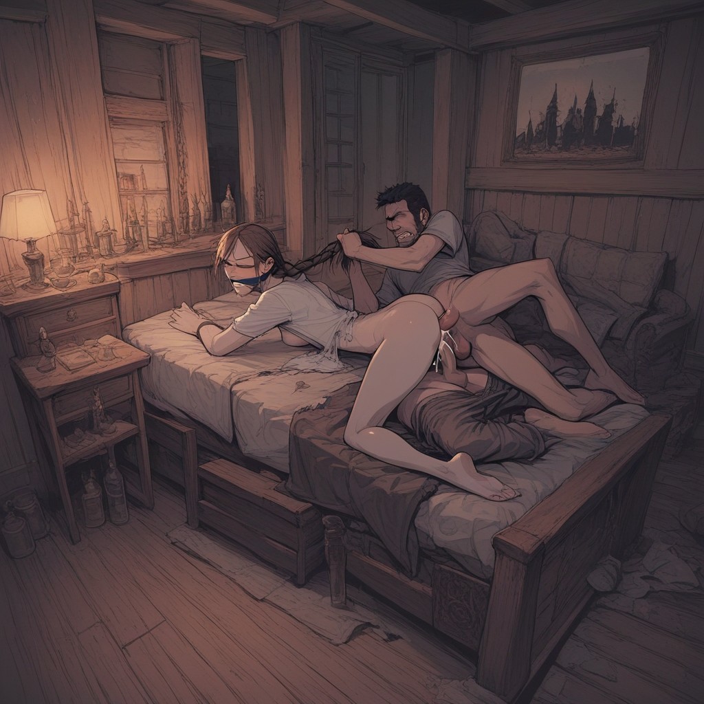 Full Body, Double Penetration, Rough Hentai AI Porn