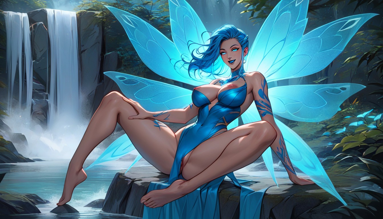 Chest And Hips Proportionate, Happy Face, High Brightness Effects Latina AI Porn