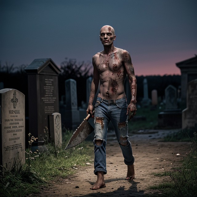 Tattered Pants, View From Far Away, Night AI Porn