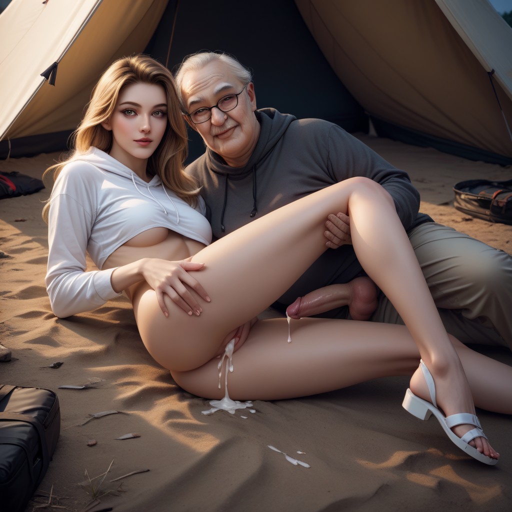 Long Hair, Long Legs, Happy AI Porn