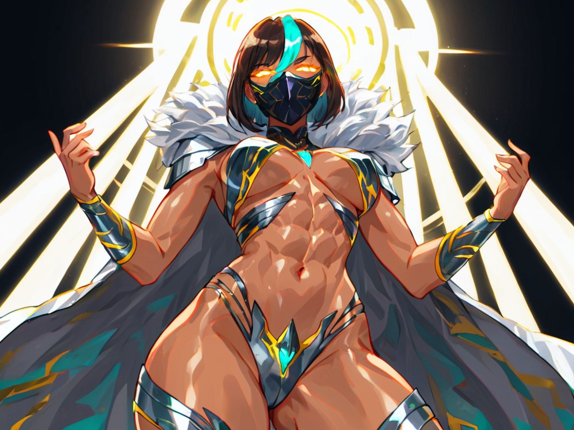 White Hair, Bokeh, Bottom Up Hentai AI Porn