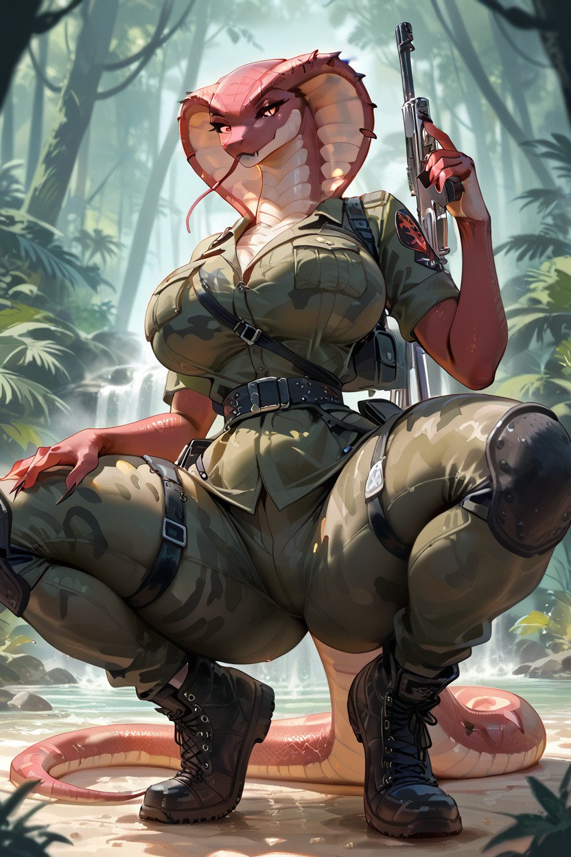 Pink Eyes, Thick Thighs, 18+ 퍼리 AI 포르노
