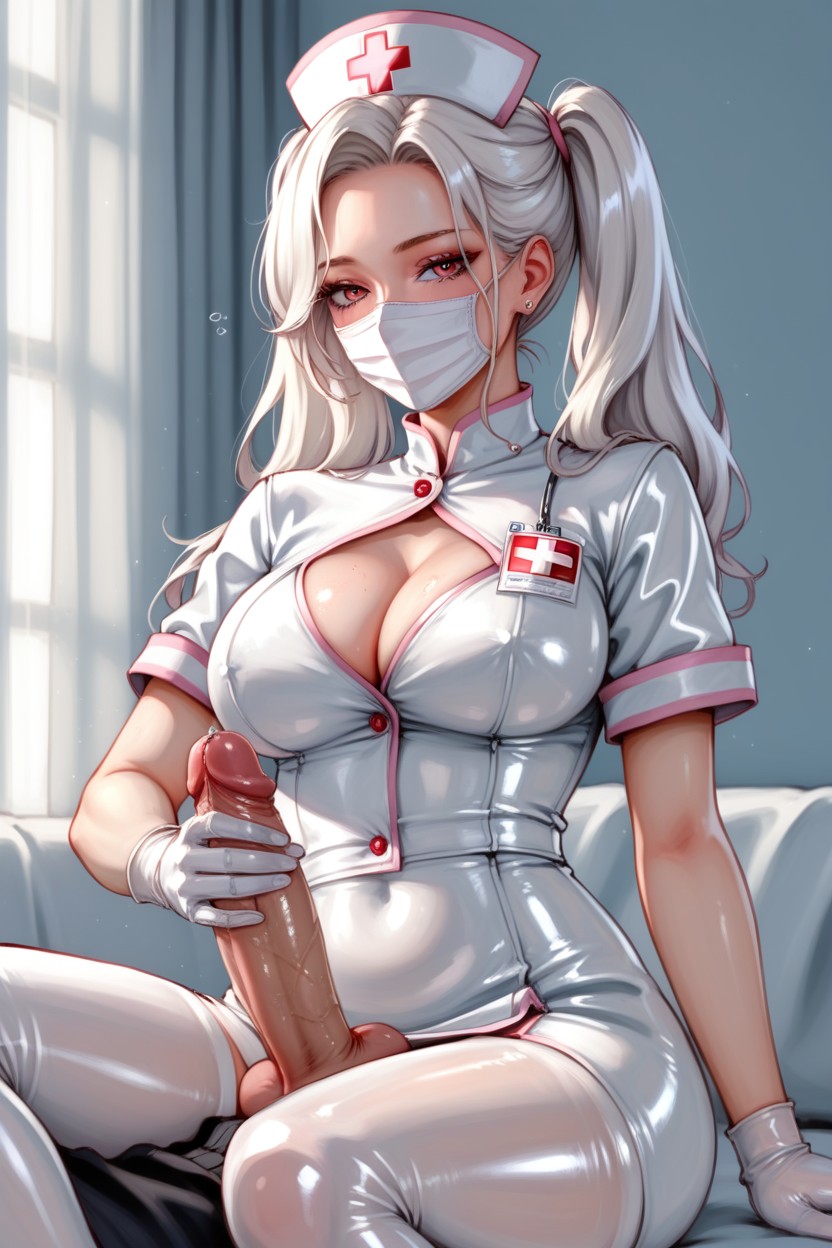 Soft Light, Nursing Handjob, Ray Tracing Hentai AI Porn