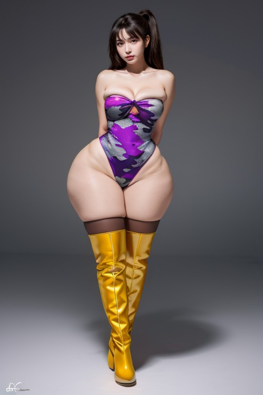 Pawg, Massive Ass, Huge Round Butt Cheeks AI Porn