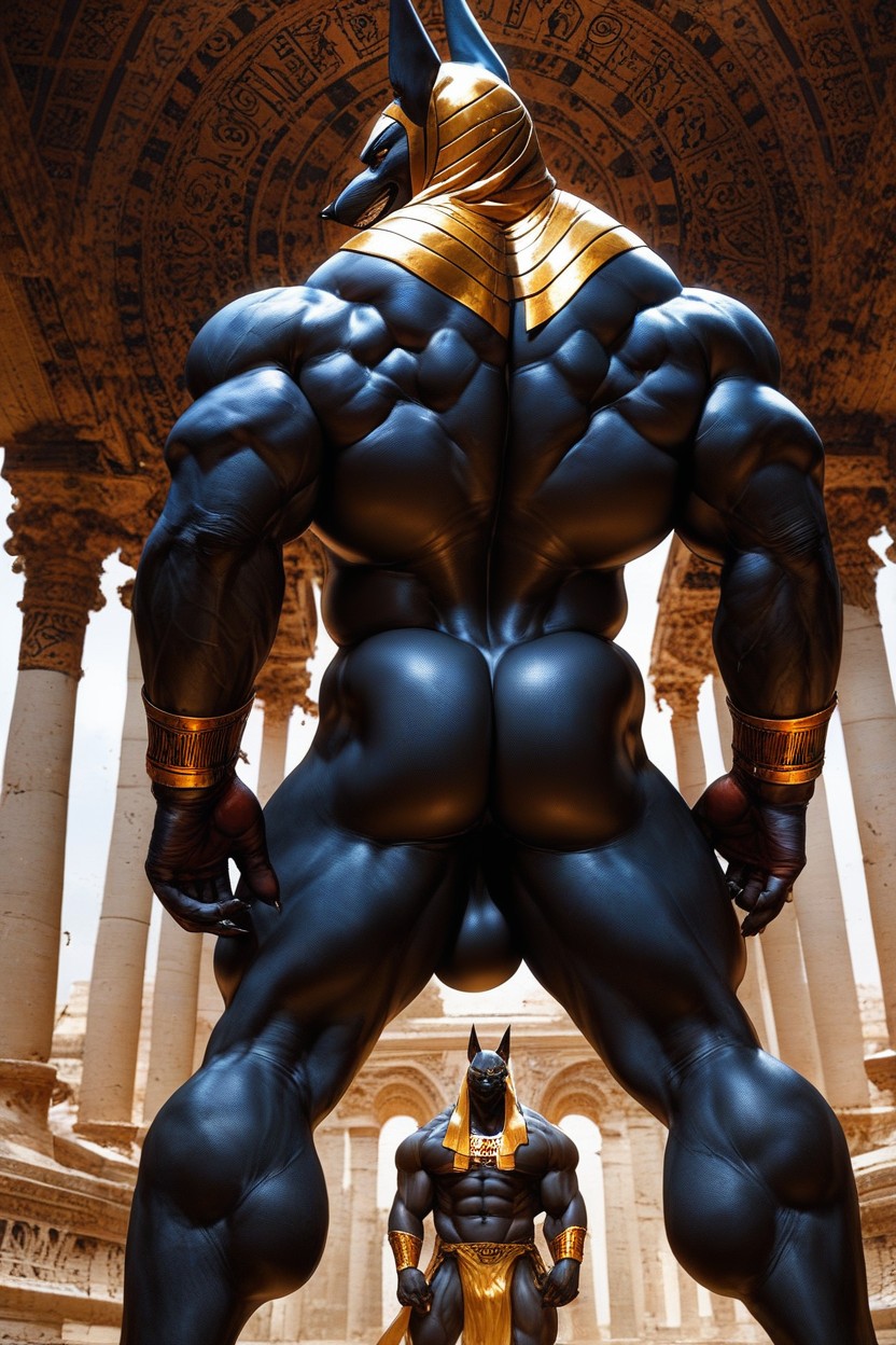 Big Biceps, Manly, Rear View AI Gay Porn