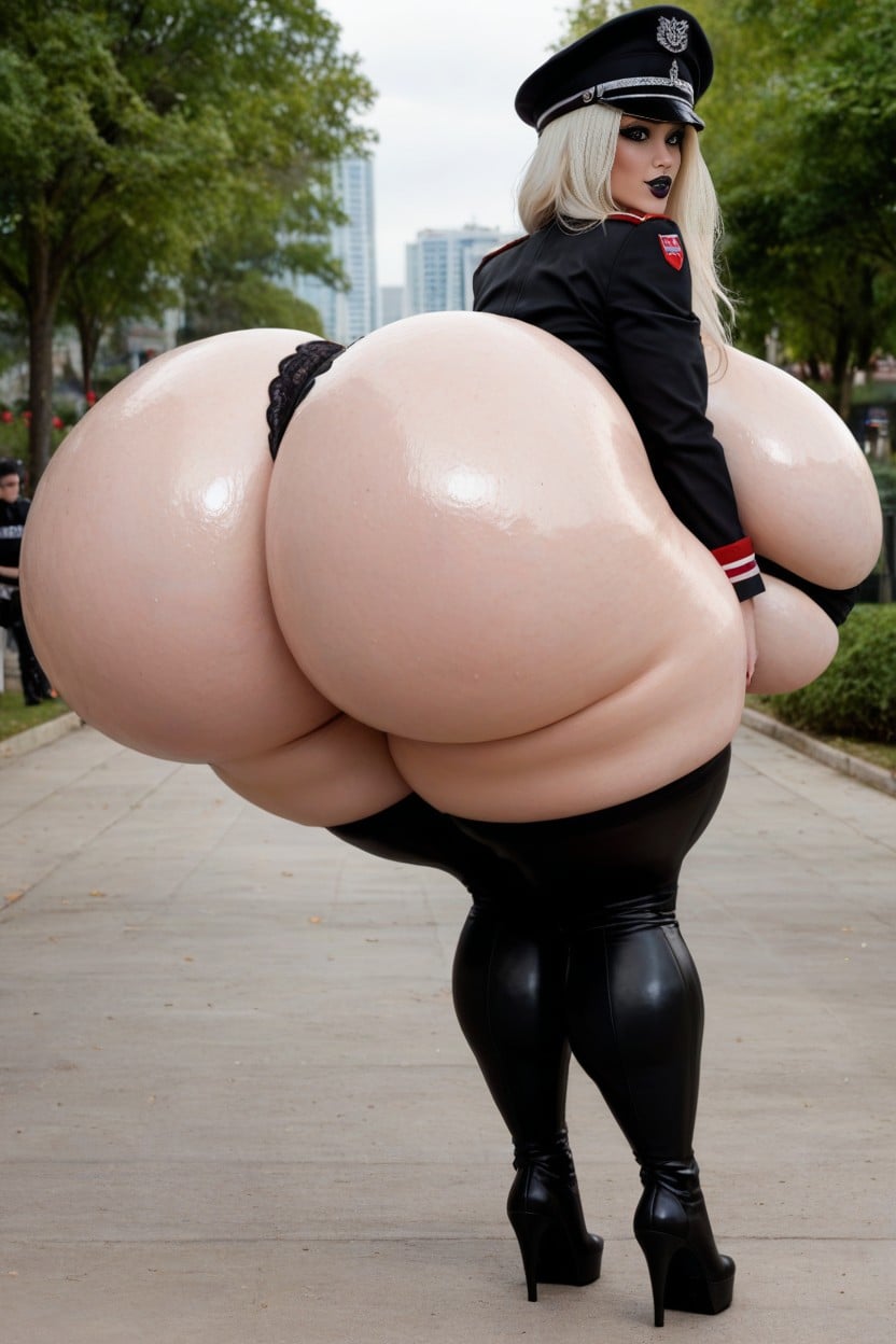 Disproportionally Massive Ass, Lace, Hyper Ass AI Porn