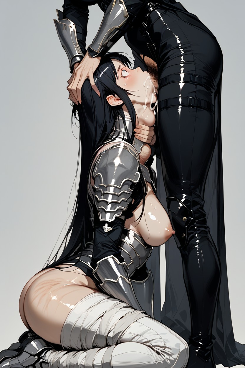 Pink Lips, Two Different People, Choking Hentai AI Porn