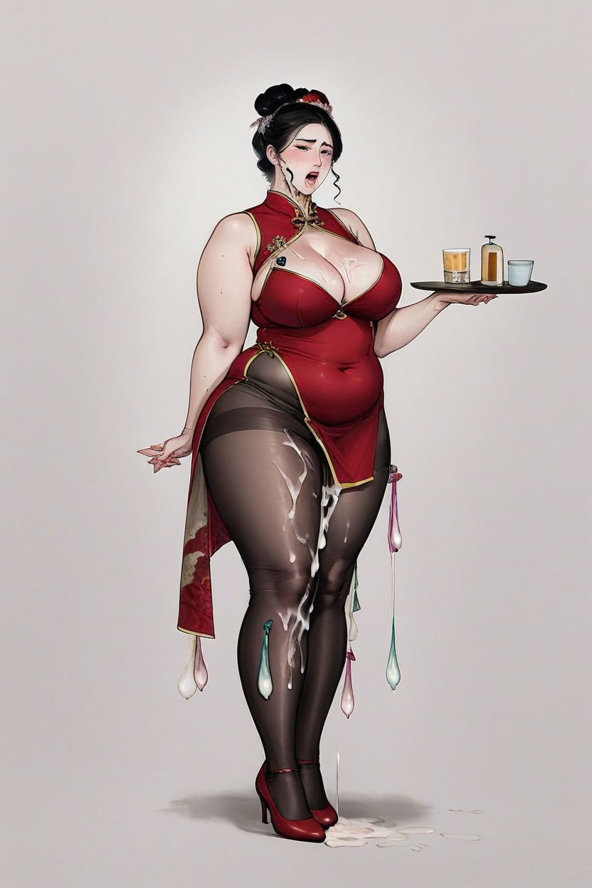 Chinese Hanfu, Drooling, No Man AI Porn