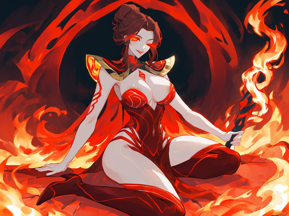 Breast Implants, Glowing Eyes, Low Thigh Width Hentai AI Porn