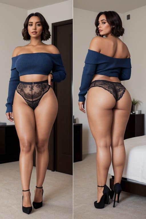 Off Shoulder, Bobcut, 25+ AI Porn