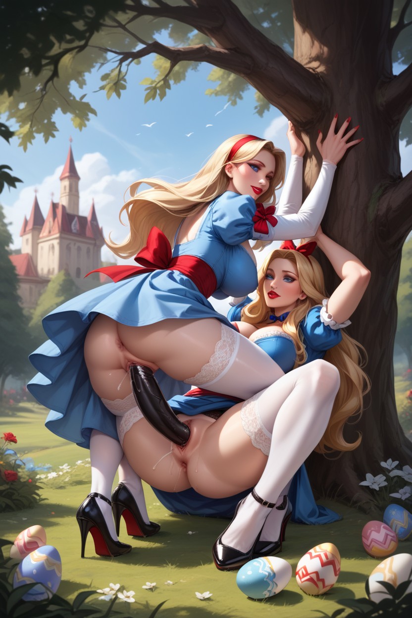 Flexible, Red Lipstick, Blue Eyes Hentai AI Porn