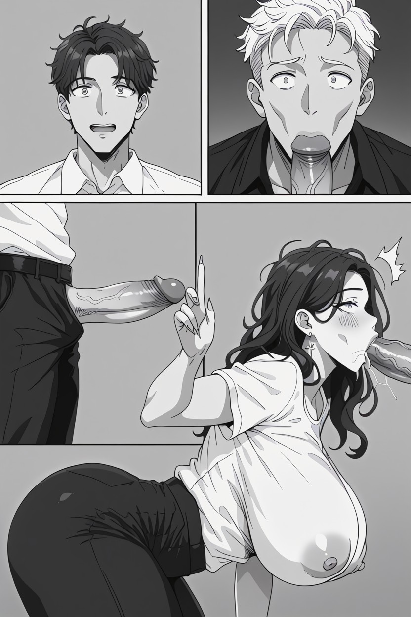 Mouth Agape, Multiple Images, Horny AI Porn