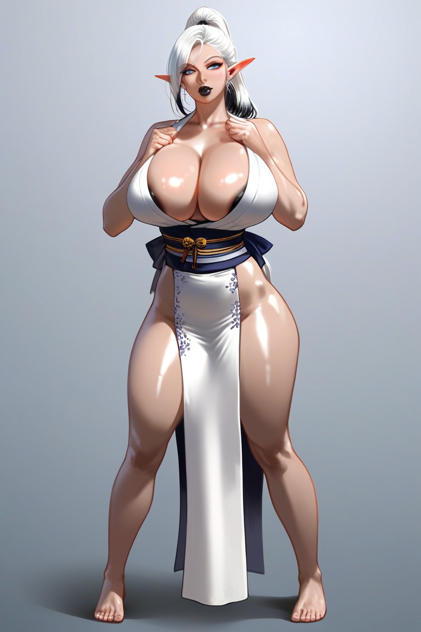 Model, Cleavage, Beautiful Face Hentai AI Porn
