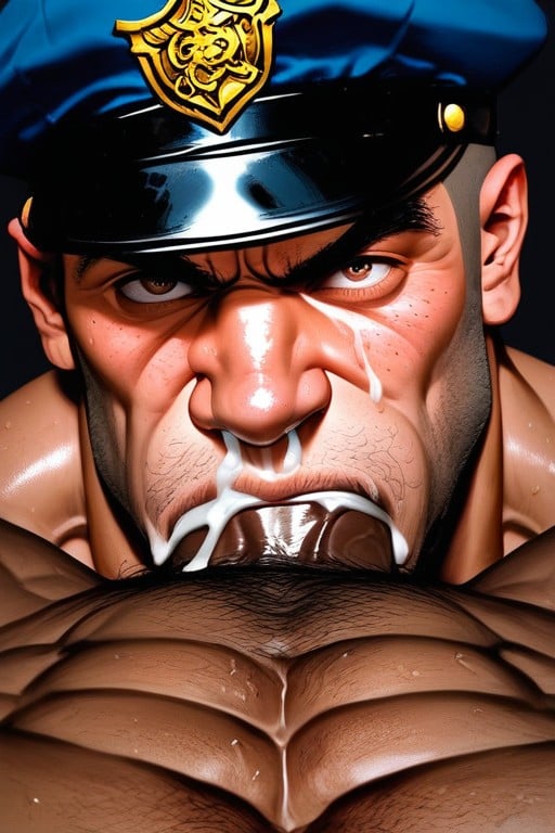 Cum In Nose, Angry, Close Up AI Gay Porn