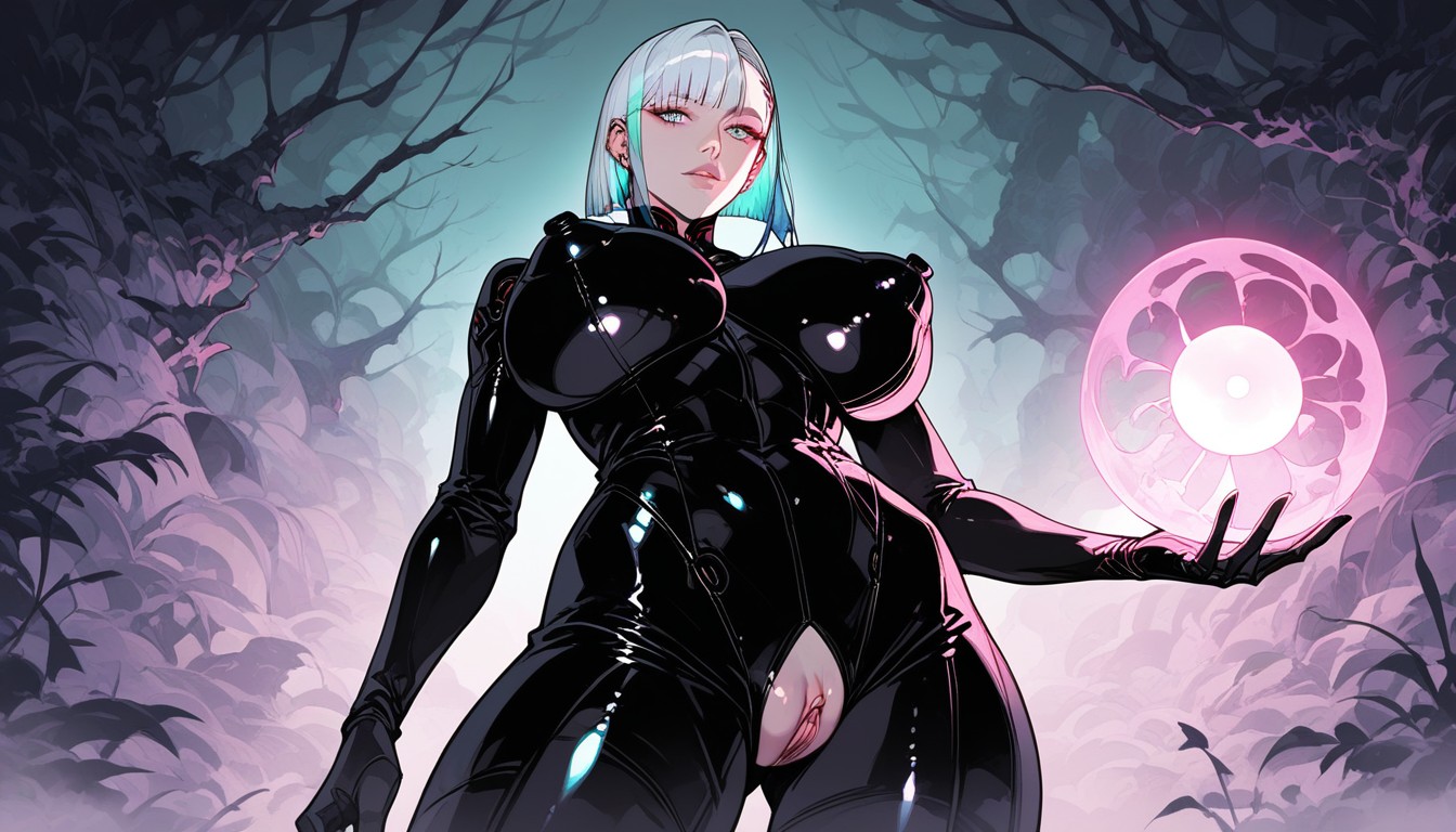 Tight Suit Over Hips, Subtle God Rays Piercing Cracks Above, Ancient Alien Carvings On The Walls Hentai AI Porn