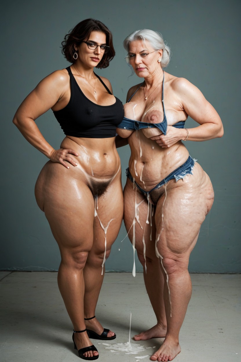 Hairy Armpits, Sport Sneaker, Cellulite On Buttocks AI Porn