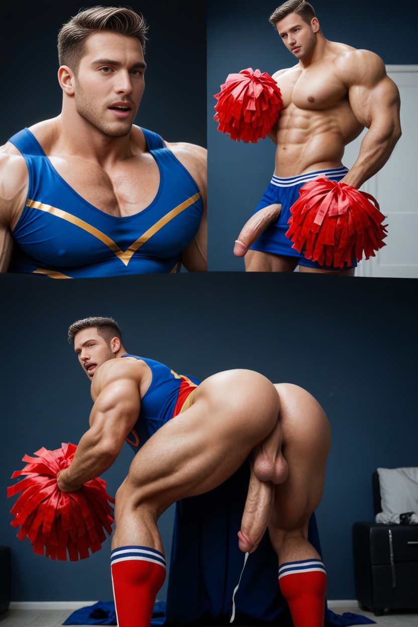 Slutty Cheerleader, Tucking Penis, As A Man AI Gay Porn