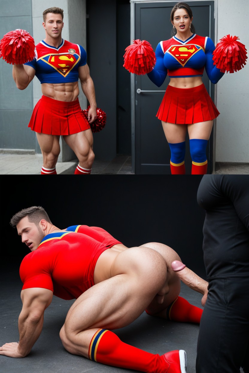 Huge, Before Looking Like Fully Dressed Stud, As A Man AI Gay Porn