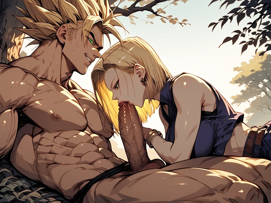 Face Towards The Sun, Bright Eyes, Blowjob (3rd Person) Hentai AI Porn
