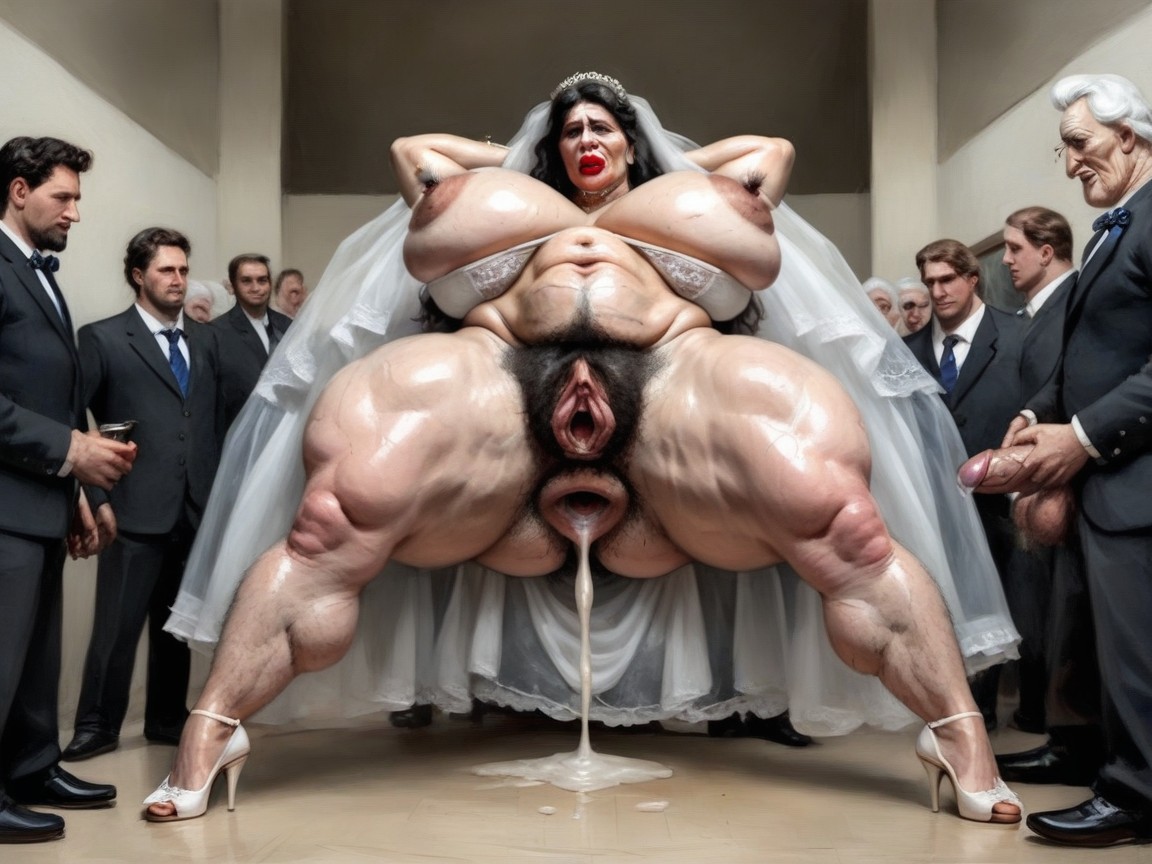 Shocked, Thick Thighs, Hyper Massive Analprolapse AI Porn
