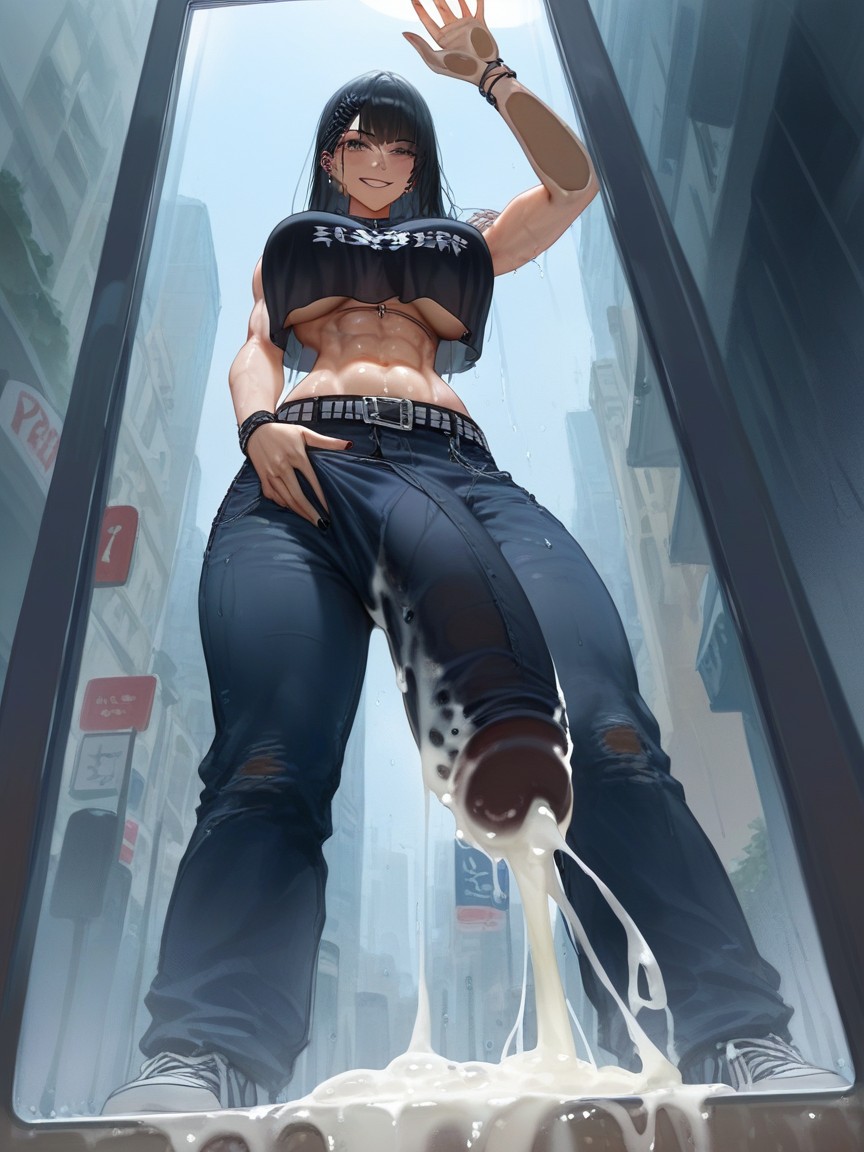 Pov, Veiny Penis, Midriff Hentai AI Porn