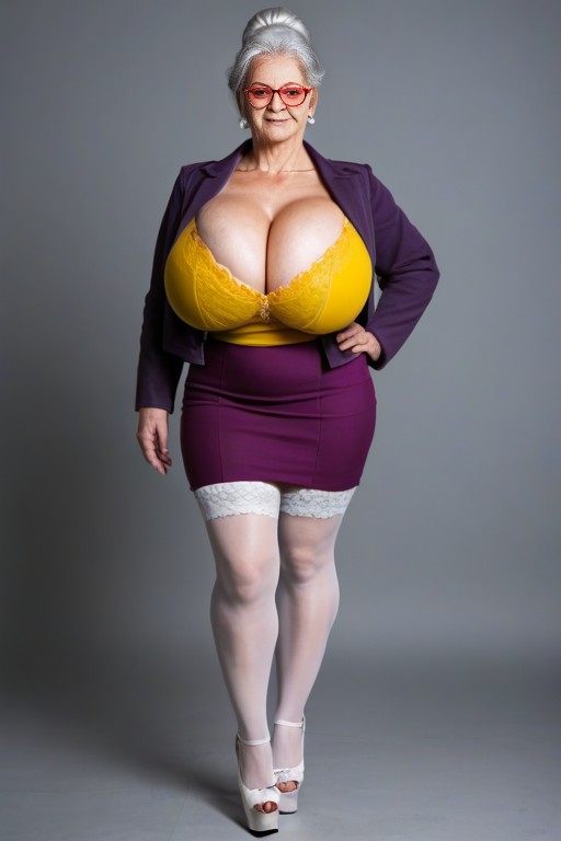 Full Body, 60+, Very Provocative Outfit AI Porn