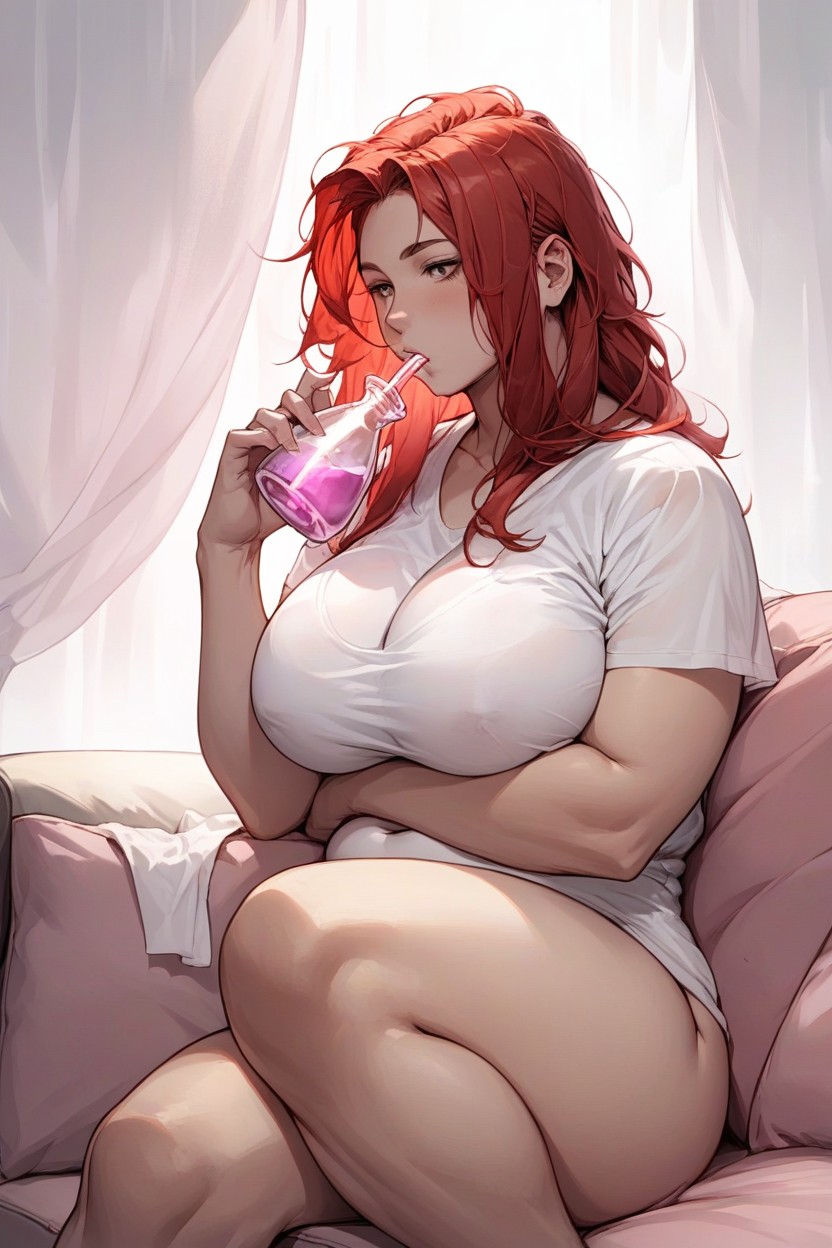 No Pants, Hair, White Walls Hentai AI Porn