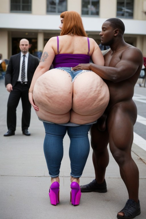Arched Back, Getting Standing Anal Sex, Above Ass AI Porn