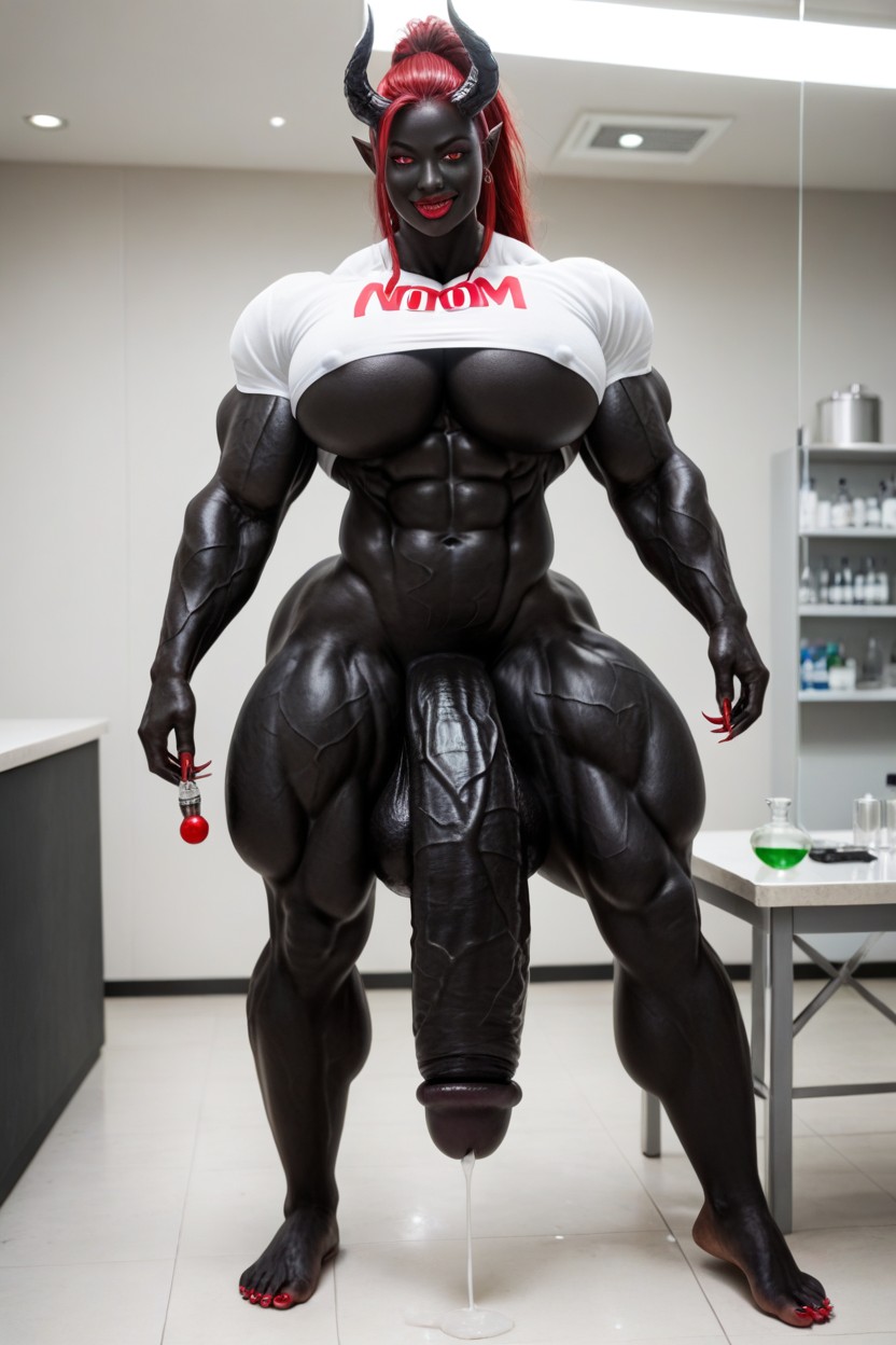 She Venom, Bottom Heavy, Laboratory Shemale AI Porn