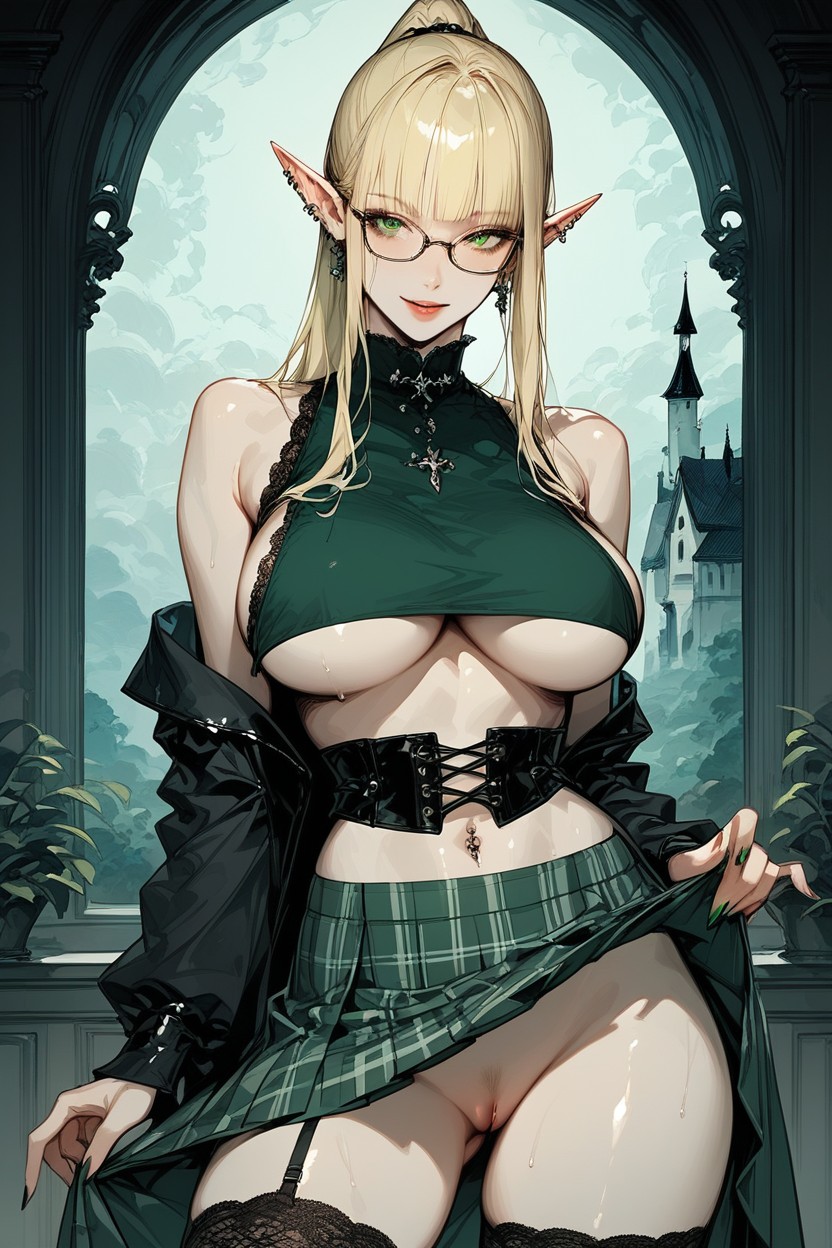 Sweaty, Modelando, Blonde Hair Hentai IA