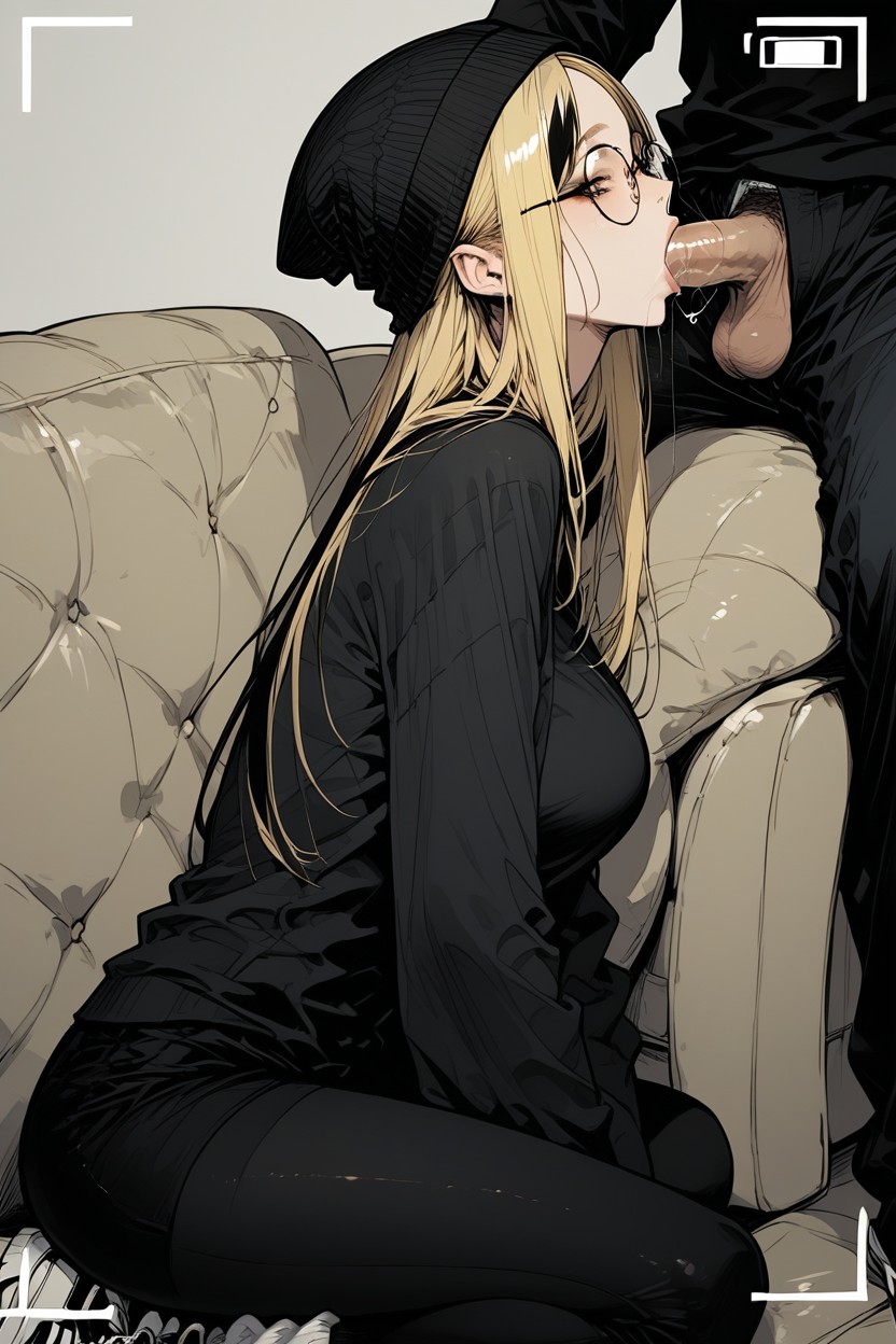 Woman, Black Lips, Sneakers Hentai AI Porn