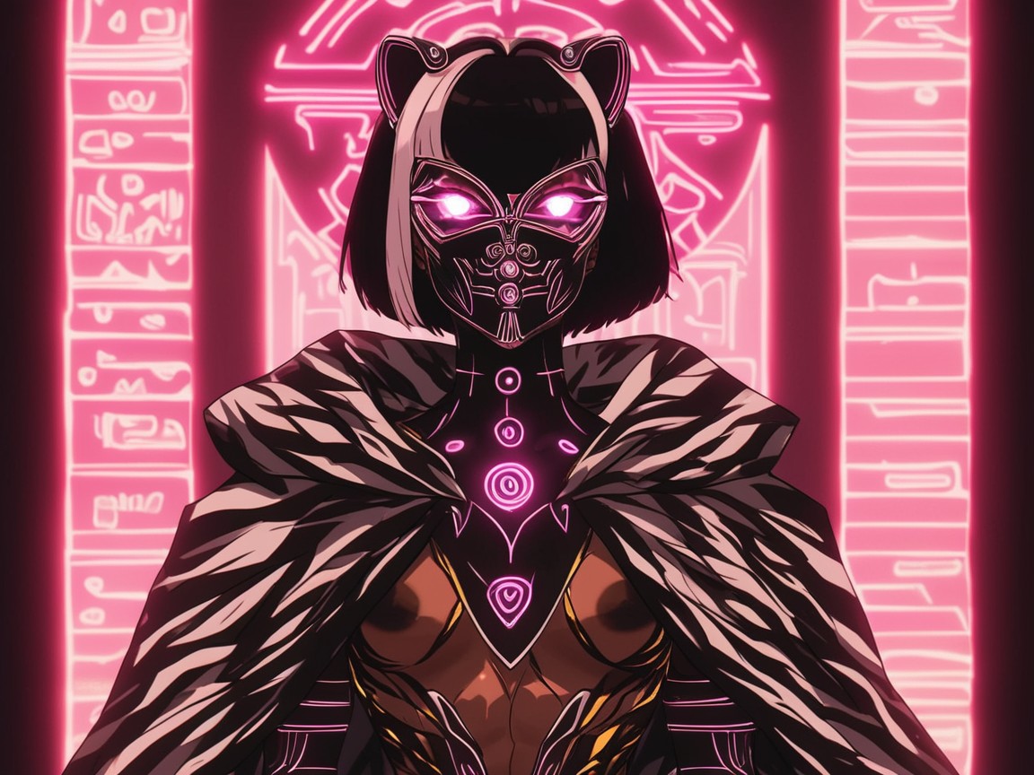 Latina, Mask Glow, Bobcut Hentai AI Porn