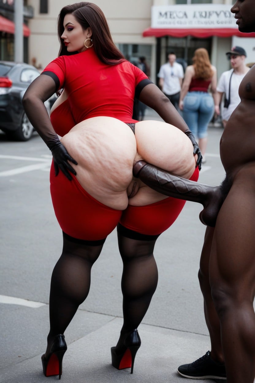 Light Cellulite Thighs, Culo De Burbuja, Arched Back Porno IA