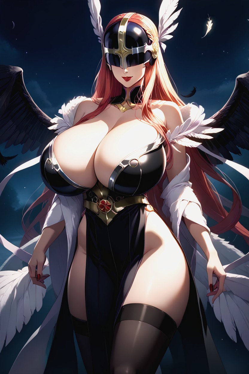 Flowers In Hair, Wide Hips, Black Armor Hentai AI Porn