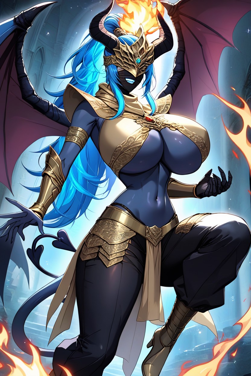 High Ponytail, Colossal Arms, Right Knee Raised AI Porn