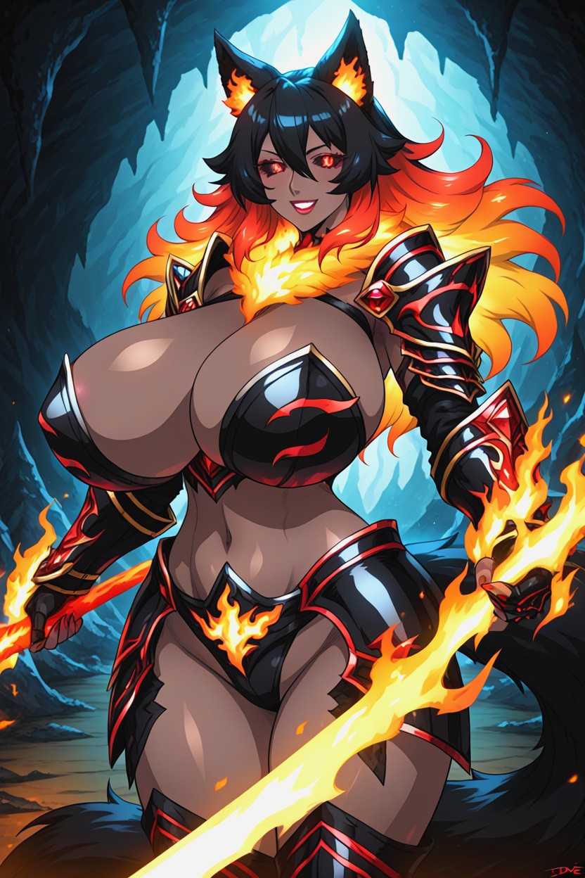 Voluptuous, In A Cave, Specular Hentai AI Porn