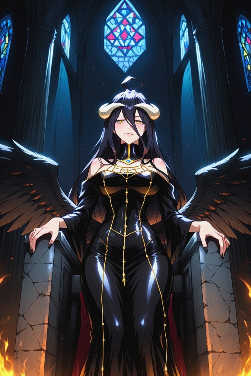 Albedo Wings, Horny, Erotic Hentai AI Porn