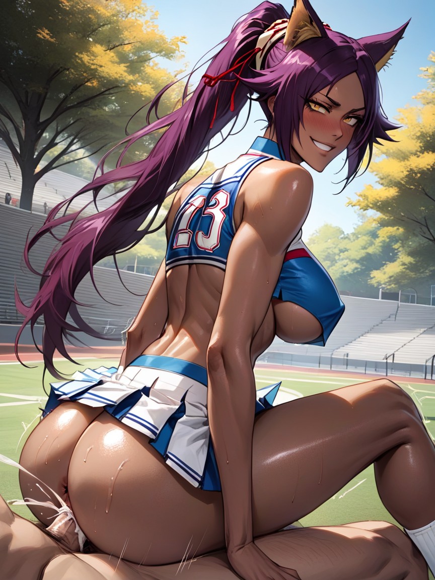 Plump Butt, Detailed Eyes, Shiny Skin Hentai AI Porn