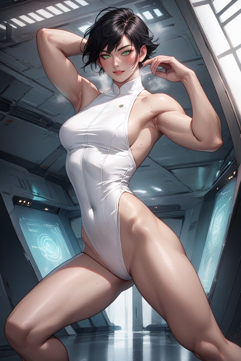 Sexy Legs, Thick Eyelashes, Horny Hentai AI Porn
