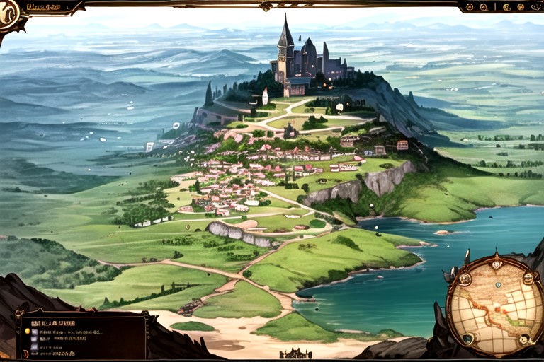 Creature Dwellings On The Map, Fantasy Map Of Dark Land Of Undeads, Dirt Terrain Type Hentai IA