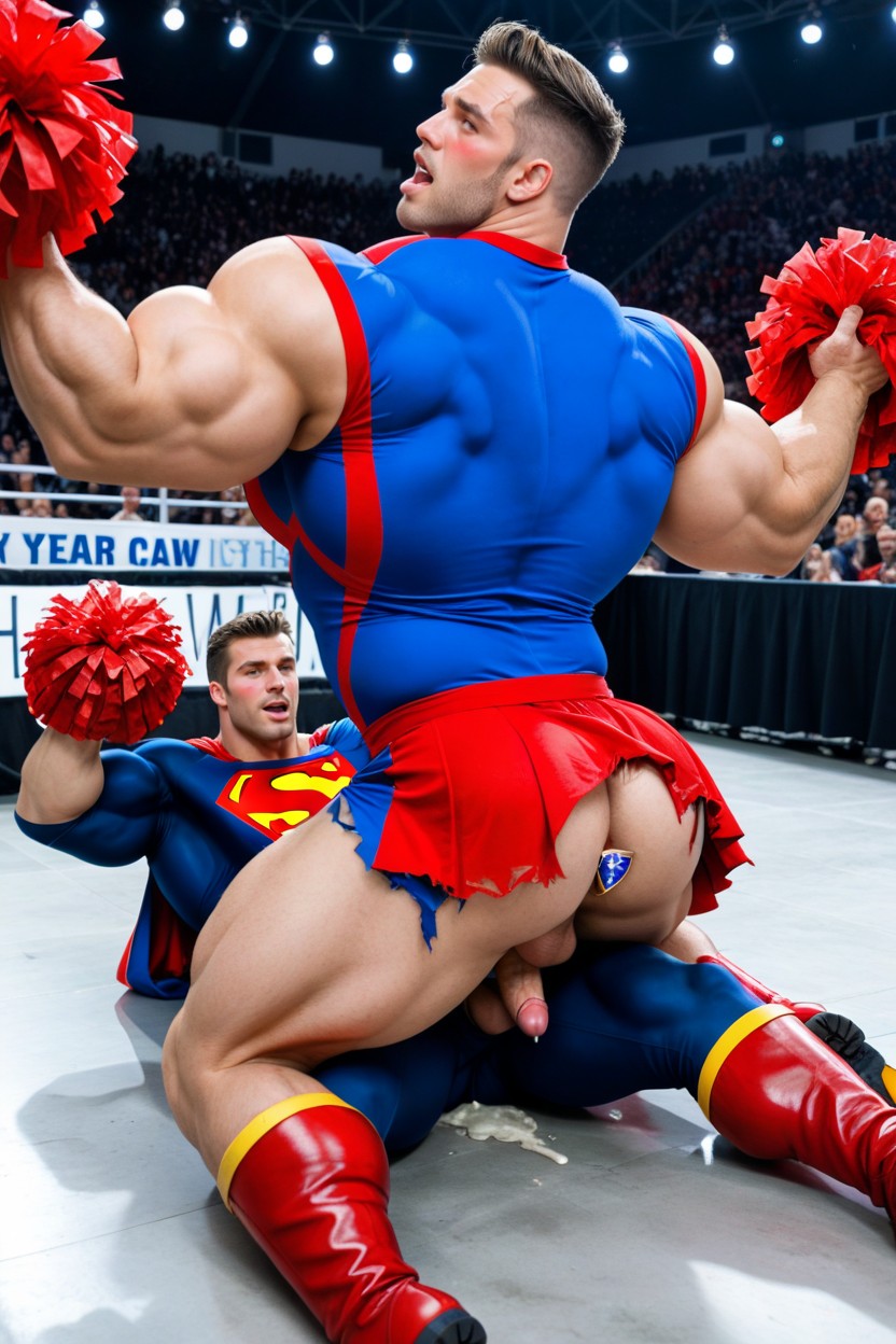 Hyper Massive Pecs, Very Micro Penis, 25+ AI Gay Porn