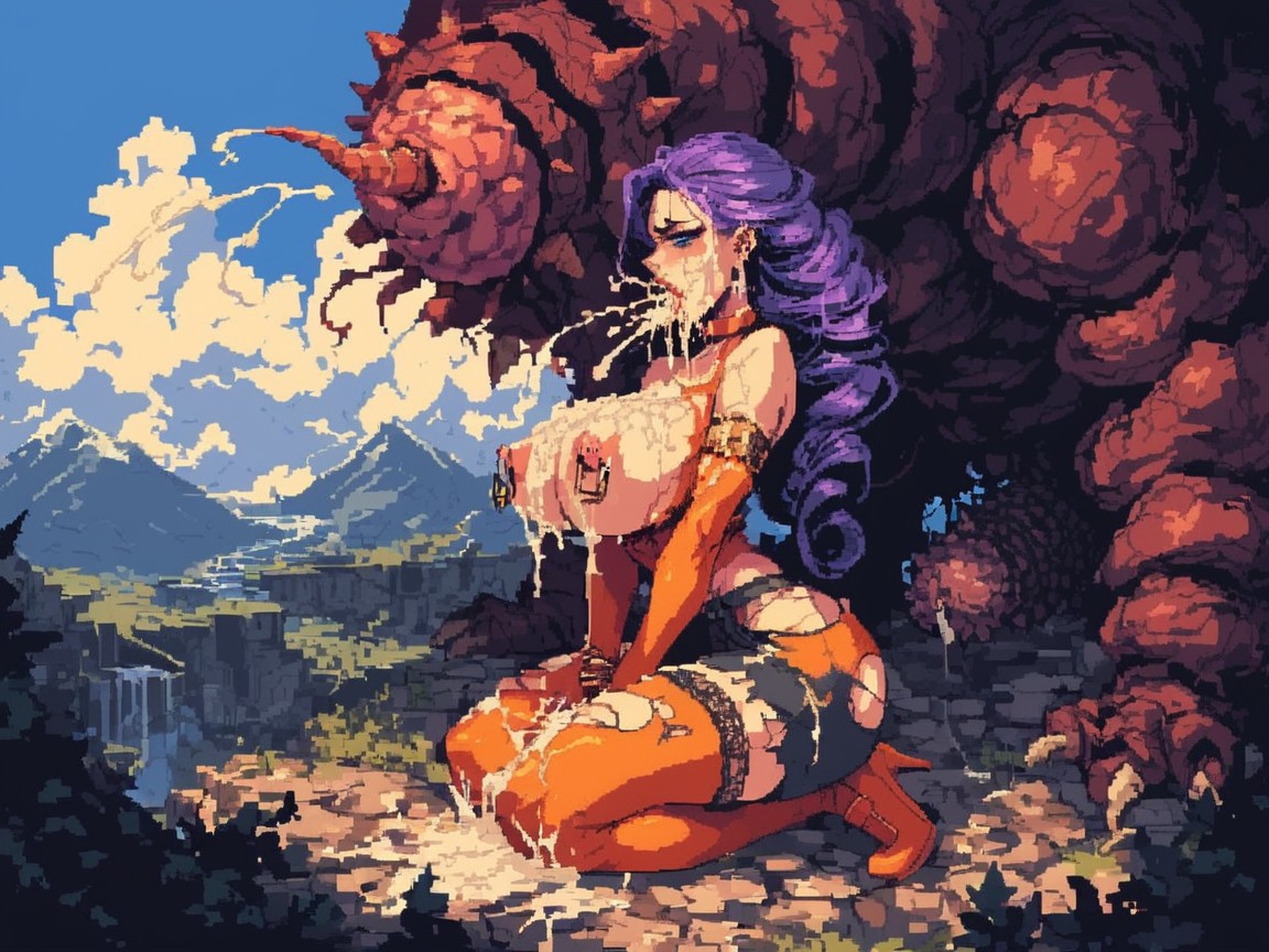 Location Mountain, Nipple Piercing, Bukakke AI Porn